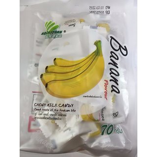 Buy Banana Toffee Chewy Milk Fruit Candy Product Haoliyuan Thai Snack No Msg Online 399 From Shopclues