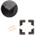 High Quality,High Density, L-Shaped Large (6.5*6.5*4 cm) NBR Corner Cushions-Pack of 4