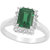 Precious Emerald  Topaz studded 925 Sterling Silver Ring from Allure