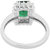 Precious Emerald  Topaz studded 925 Sterling Silver Ring from Allure
