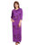 Be You Fashion Women Serena Satin Purple Printed Nightgown