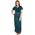 Be You Fashion Women Satin Greenish Blue Ponchos style Nightgown