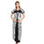 Be You Fashion Women Serena Satin Black Polka Dots Attach Style Nightgown