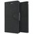 Mercury Wallet Flip case Cover For  lenovo A6000 (BLACK)