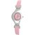 Glory Round Dial Multi Silicone Analog Watch For Women
