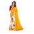 Styloce Yellow Brocade Embroidered Saree With Blouse