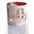 Anasa Metal Round Shape Desk Pen stand and Tealight  Candle Holder White And Copper 9 Inch Return Gifts