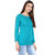 SKIDLERS Women's Turquoise Pullover