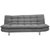 Space Interior Grey Color Mushi Fabric 3 Seater Sofa Cum Bed