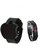 Touch Apple Metal Full Black combo with LED band Watch