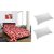 Combo - iLiv 3D Printed Double Bedsheet with 2 Pillow Cover  2 Fiberfill Pillow