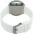 Shree Kawa White Color Strap And Dial With Circular Silver Case Watch For Women