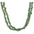 Be You Gorgeous Rhodium Plated Brass Green Color Beads Mala for Women