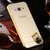 LUXURY METAL FRAME BUMPER+MIRROR BACK GOLD CASE COVER FOR SAMSUNG GALAXY J5 PRIME