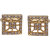 sushito Pretty Square Golden Designer Cufflink JSMFHMA0817N