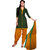 JKS Green Cotton Salwar Suit Material (Unstitched)