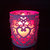 Magideal 6Pcs Heart Led Tea Light Holders Wedding Christmas Decoration Purple