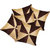 Gig Design Beige N Brown Cushion Covers 30x30 Cms (Set of 5)