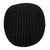 ACASA 100 Percent Cotton Handmade Double Knitted Round Foot with Stool Braided Cushion Pouffe (BLACK)