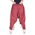 Uttam Maroon Plain Women'S Trousers