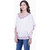 Uttam,S White Plain V-Neck Tshirt