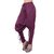 Uttam Purple Plain Women'S Trousers