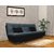 Space Interior Dark grey  Black Color Fabric 3 Seater Sofa Cum Bed
