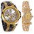 TRUE COLORS Silver and Gold Dial Analogue Watches for Couple Pack of -2