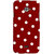 Oyehoye Red And White Polka Dots Pattern Style Printed Designer Back Cover For Infocus M350 Mobile Phone - Matte Finish Hard Plastic Slim Case