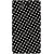 Oyehoye Black and White Polka Dots Pattern Style Printed Designer Back Cover For Sony Xperia Z Mobile Phone - Matte Finish Hard Plastic Slim Case