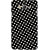 Oyehoye Black and White Polka Dots Pattern Style Printed Designer Back Cover For Samsung Galaxy ON5 Mobile Phone - Matte Finish Hard Plastic Slim Case