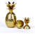 Deziworkz Pineapple Gold Storage Jar/showpiece (7 Inches)