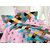 Always Plus Pink Check Cotton Bedsheet (1 Double bedsheet With 2 Pillow Cover)with TC180