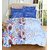 Always Plus Blue Floral Cotton Bedsheet (1 Double bedsheet With 2 Pillow Cover)with TC170