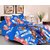 Always Plus blue Contemporary Cotton Bedsheet (1 Double bedsheet With 2 Pillow Cover)with TC160
