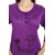 Be You Fashion Women Serena Satin Purple Printed Nightgown