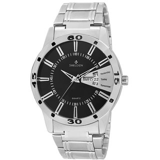 Sheldon Black Dial Analog Watch For Men