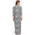 Be You Fashion Women Serena Satin Grey Printed Nightgown