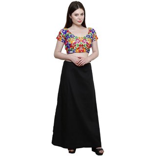 eFashionIndia Black Cotton Petticoat