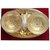 Rastogi Handicrafts Craft India 5pcs Decorative bowl set with tray-gold finish