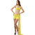 Fashionable And Classy Yellow Polka Dot Stylish 3-Piece Bikini Set With Incredible Wrap