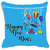 meSleep Happy New Year Balloon Digitally Printed Cushion Cover (16x16)