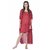 Claura Women's Designer 4pc Net Nighty and Robe With 2pc Lingerie set
