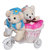 Anishop Cute Cycle With 2 small Teddy And Sweet Chocolate For Special Valentine Day Couple Showpiece Gift Set