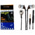 COMBO of Tempered Glass & Chain Handsfree (Black) for Micromax Bolt D303 by JIYANSHI