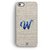 YuBingo Monogram with Beautifully Written Paint Finish letter W Designer Mobile Case Back Cover for Apple iPhone 5 / 5S / SE