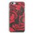 YuBingo Red Black Marble Finish (Plastic) Designer Mobile Case Back Cover for Apple iPhone 6 / 6S