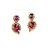 Fashionable Purple Drop Earrings for women  girls by shrungarika ( E-387 )