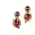 Fashionable Purple Drop Earrings for women  girls by shrungarika ( E-387 )