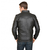 Urbano Fashion Black Faux Leather Casual Jacket